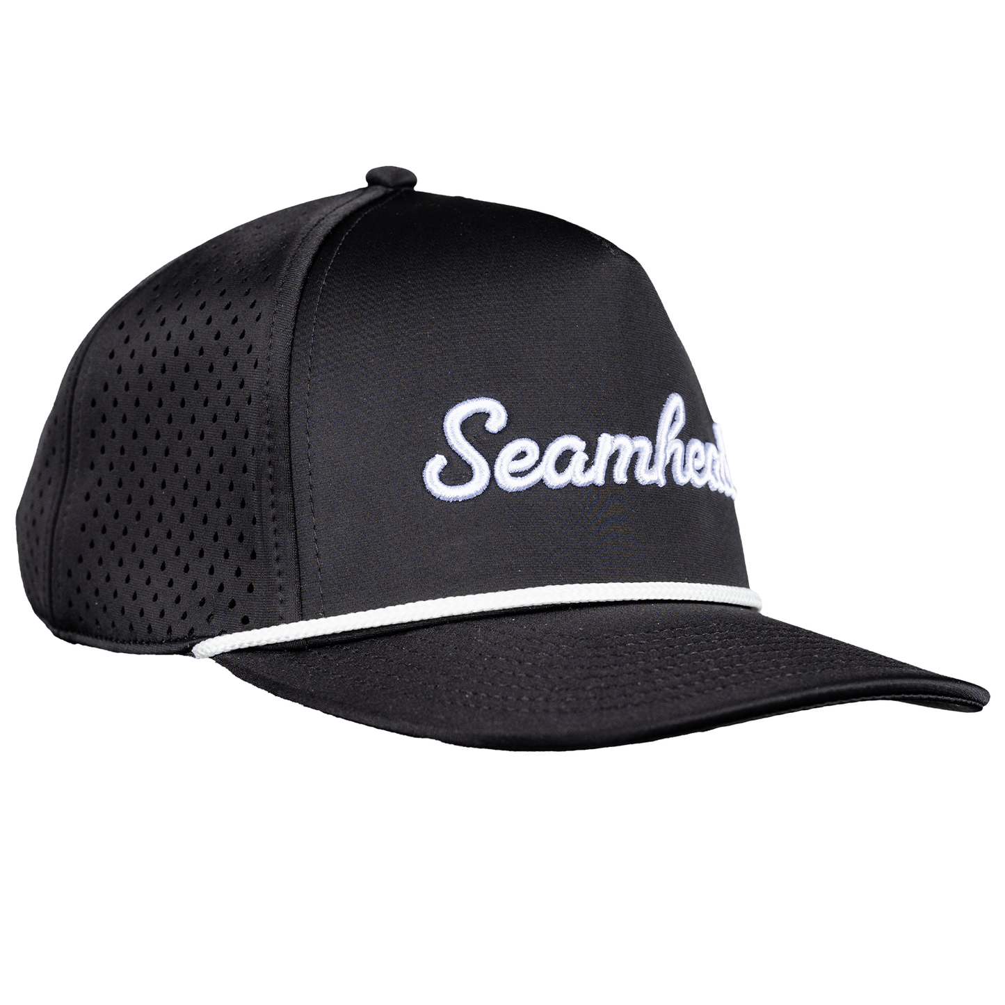 Seamhead Rope Snapback Hat (Black)