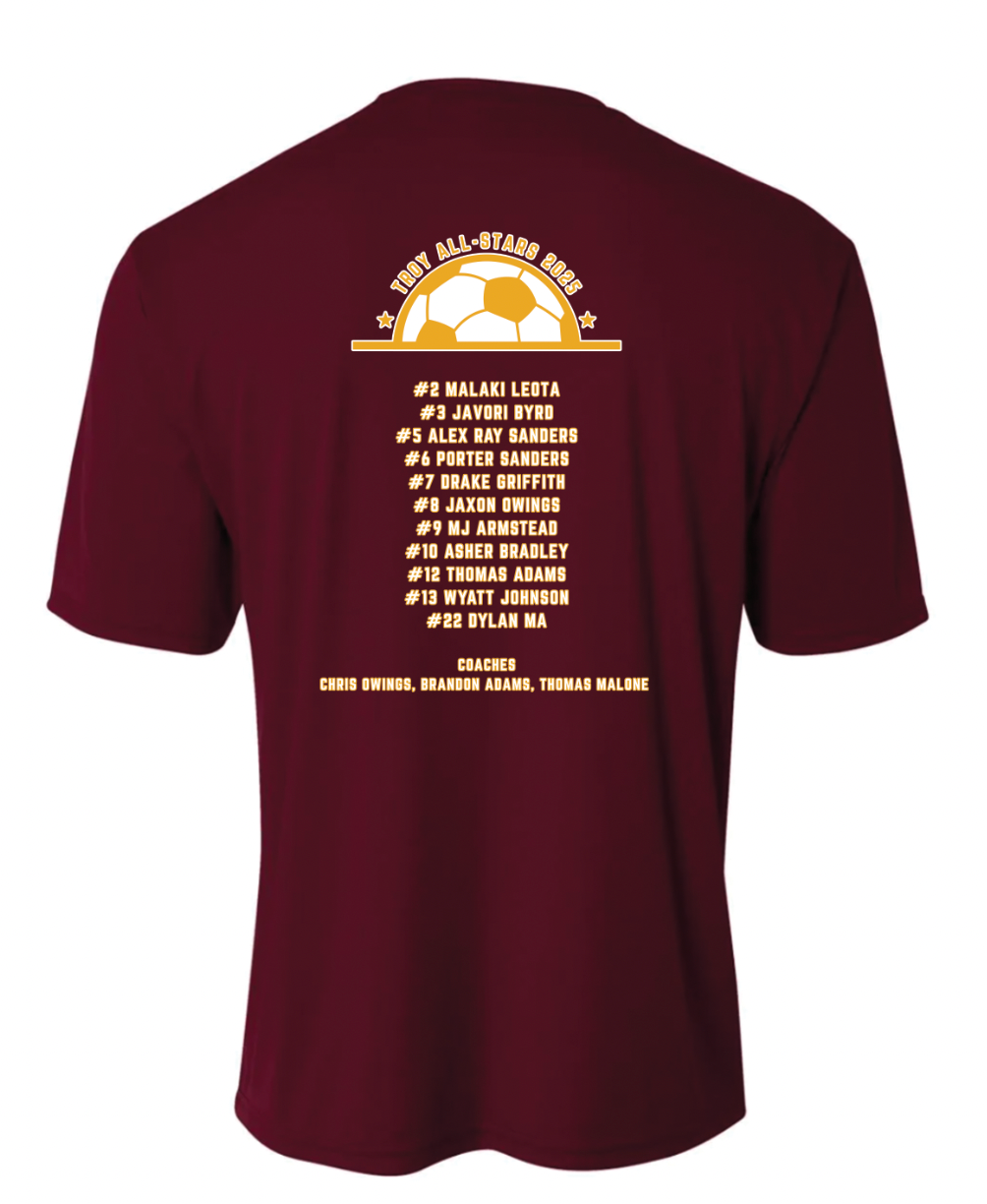 Troy 8U Soccer All-Star Roster Shirt