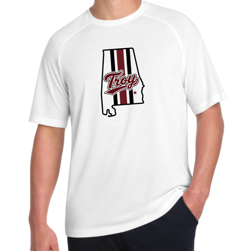 Troy State Outline - ST400 white