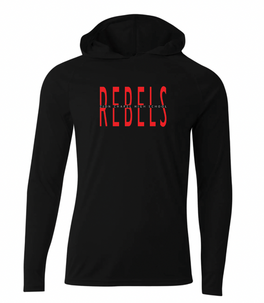 Mascot School Split Long Sleeve Performance Hoodie A4 Youth & Adult