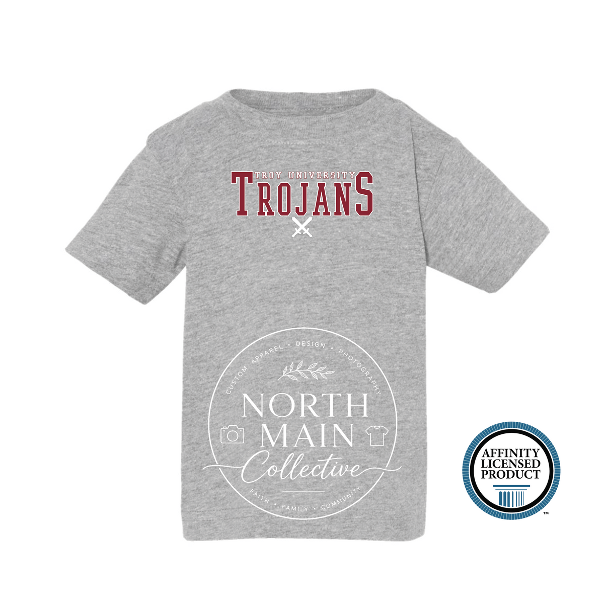 Troy University Trojans Crossed Swords Tee & Hoodie