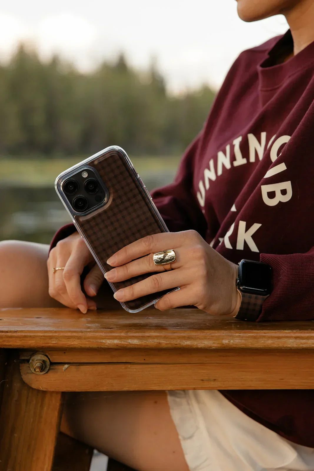 Cafe Gingham Watch Band