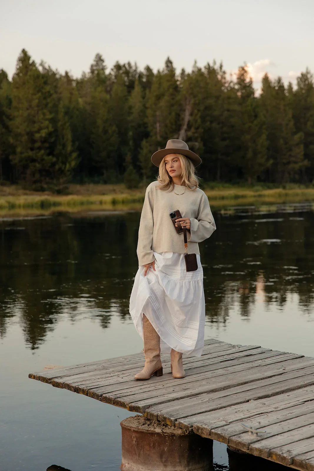 Cafe Gingham Wrist Lanyard