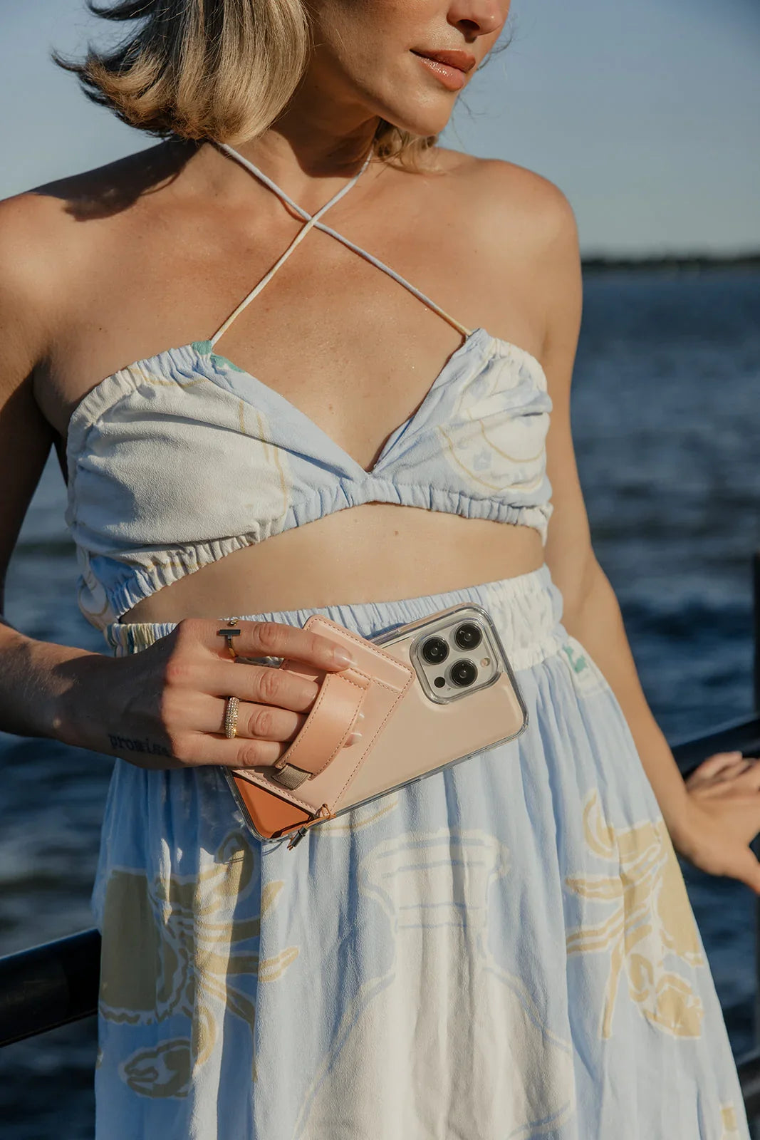 Creamsicle Color Block Magnetic Case and Wallet