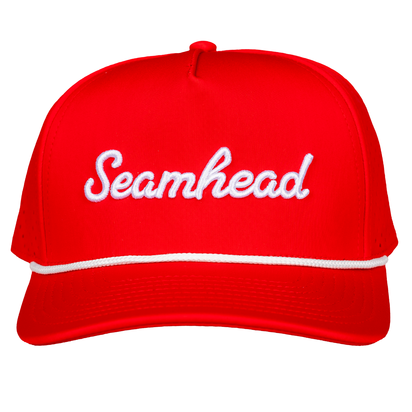 Seamhead Rope Snapback Hat (Red)