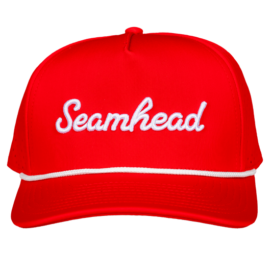 Seamhead Rope Snapback Hat (Red)