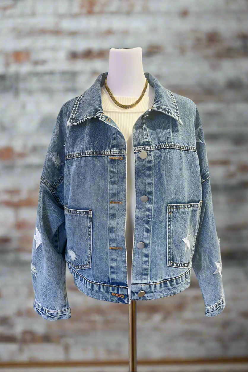 SC - Stella Medium Wash Denim Jacket