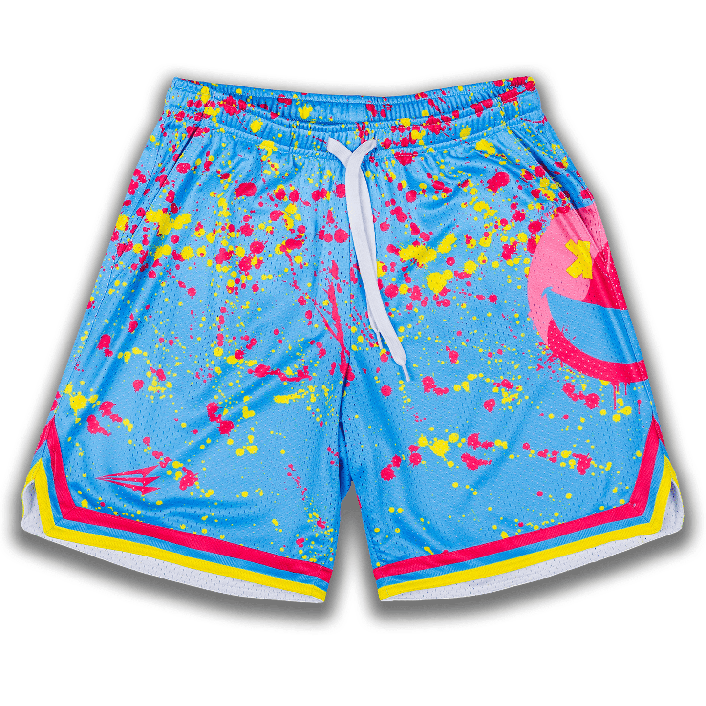 Smiley K Paint Splatter Mesh Lifestyle Baseball Shorts