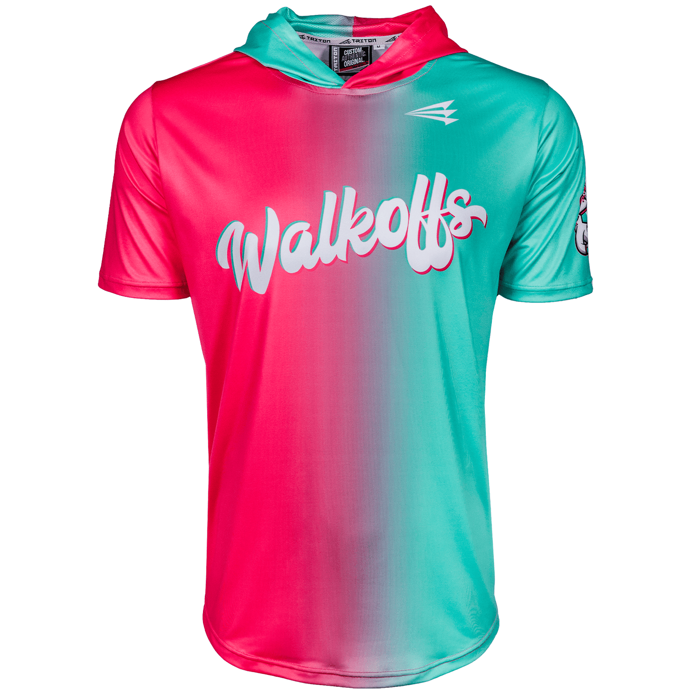 Watermelon Walkoffs Baseball HyperMAX Short Sleeve Hoodie