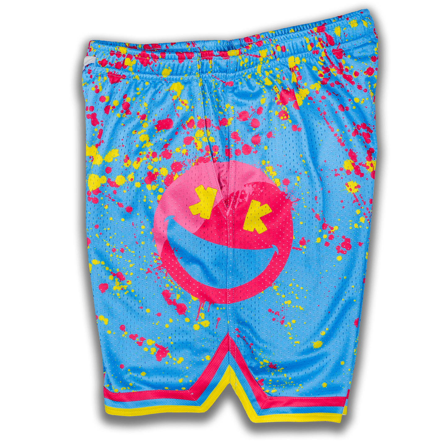 Smiley K Paint Splatter Mesh Lifestyle Baseball Shorts
