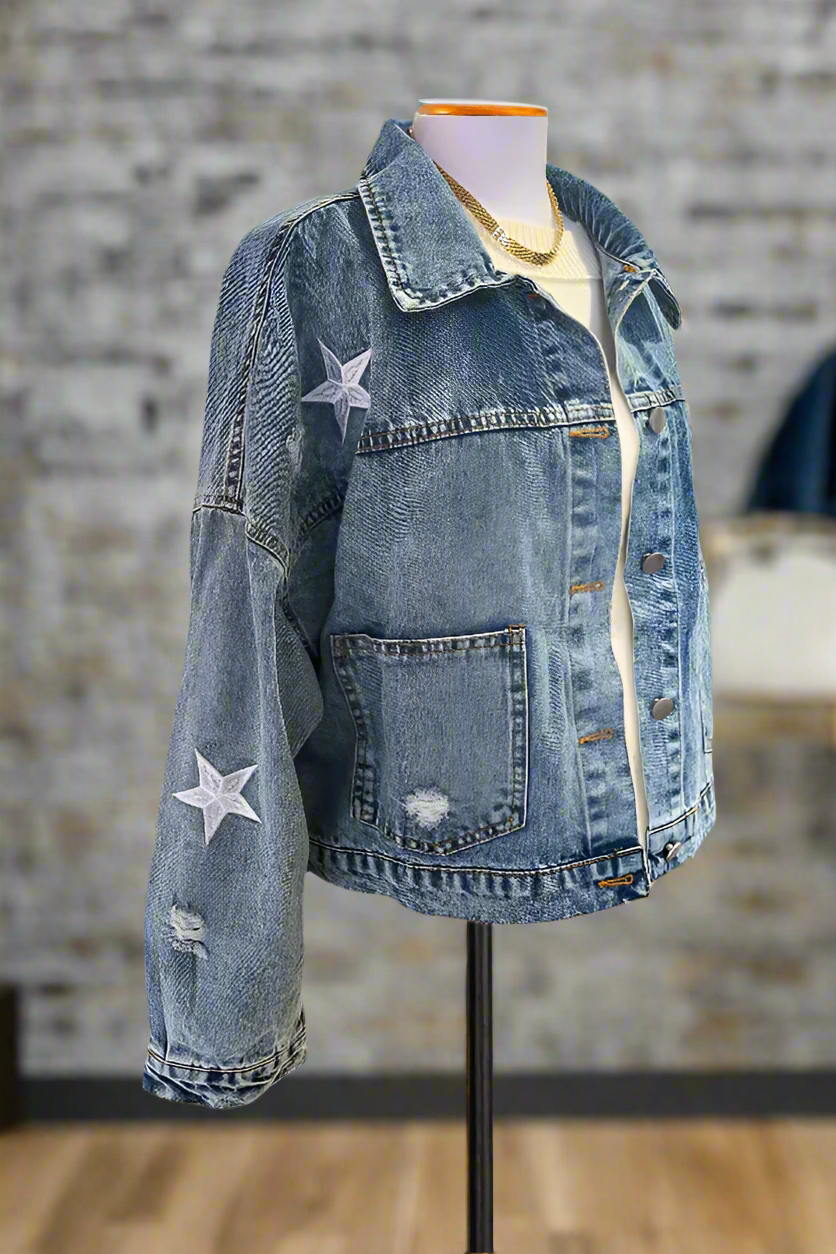 SC - Stella Medium Wash Denim Jacket