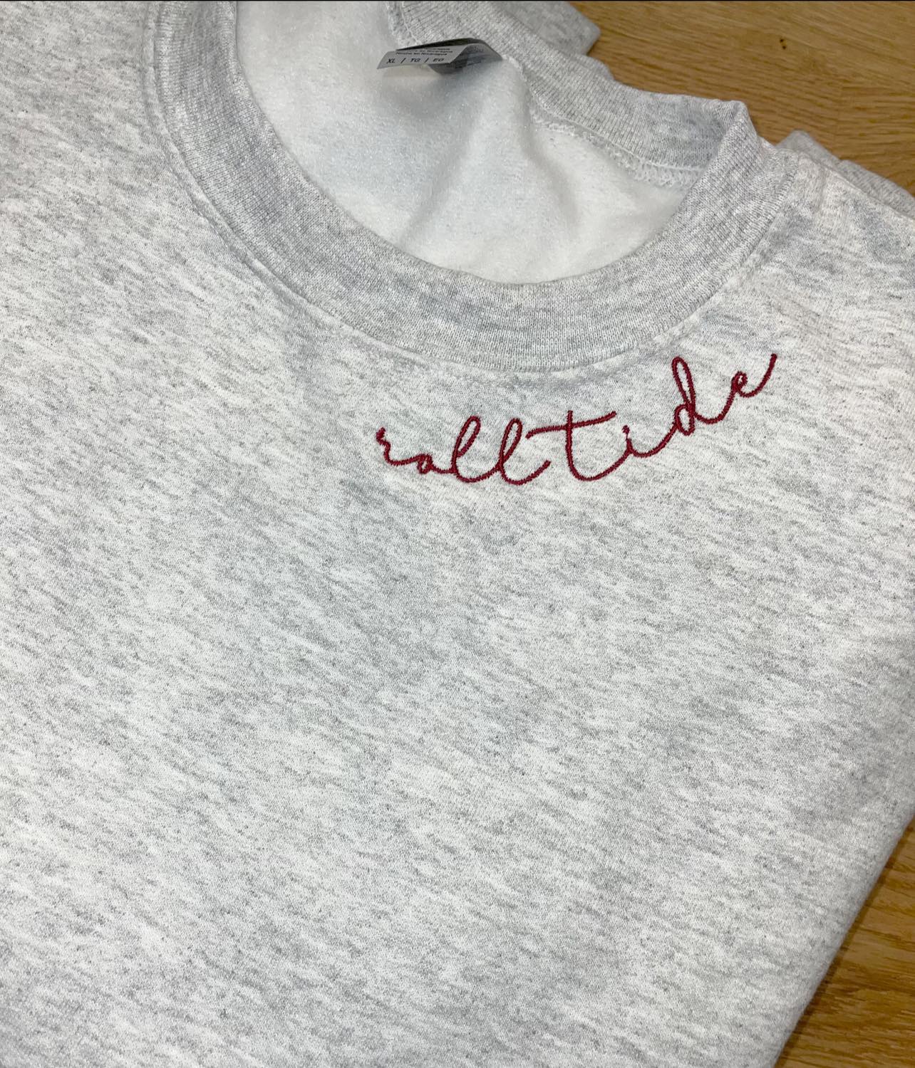 Collar Embroidered Sweatshirt - Adult