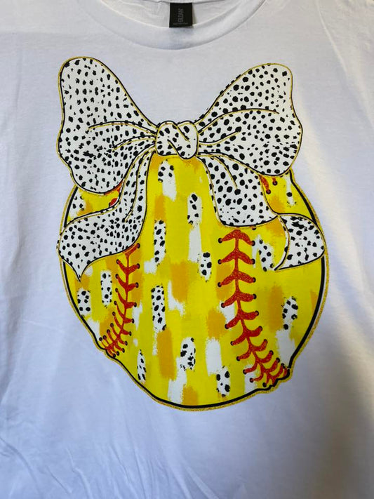 Softball Bow Tee