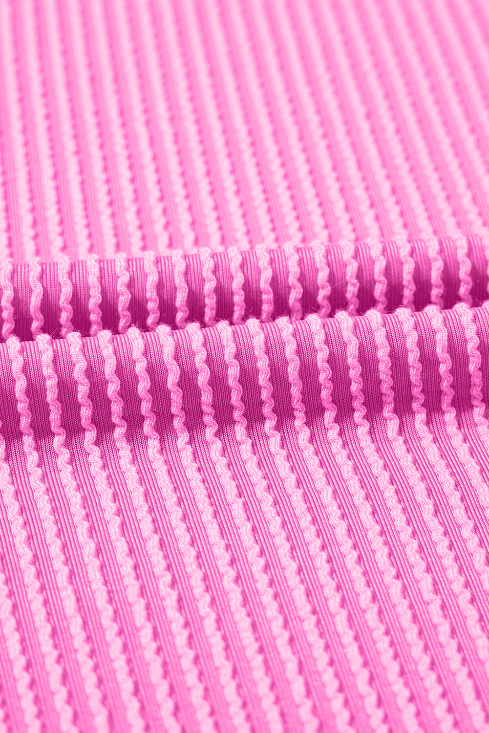 Blossom Corded Crew Neck Puff Sleeve Mini Dress