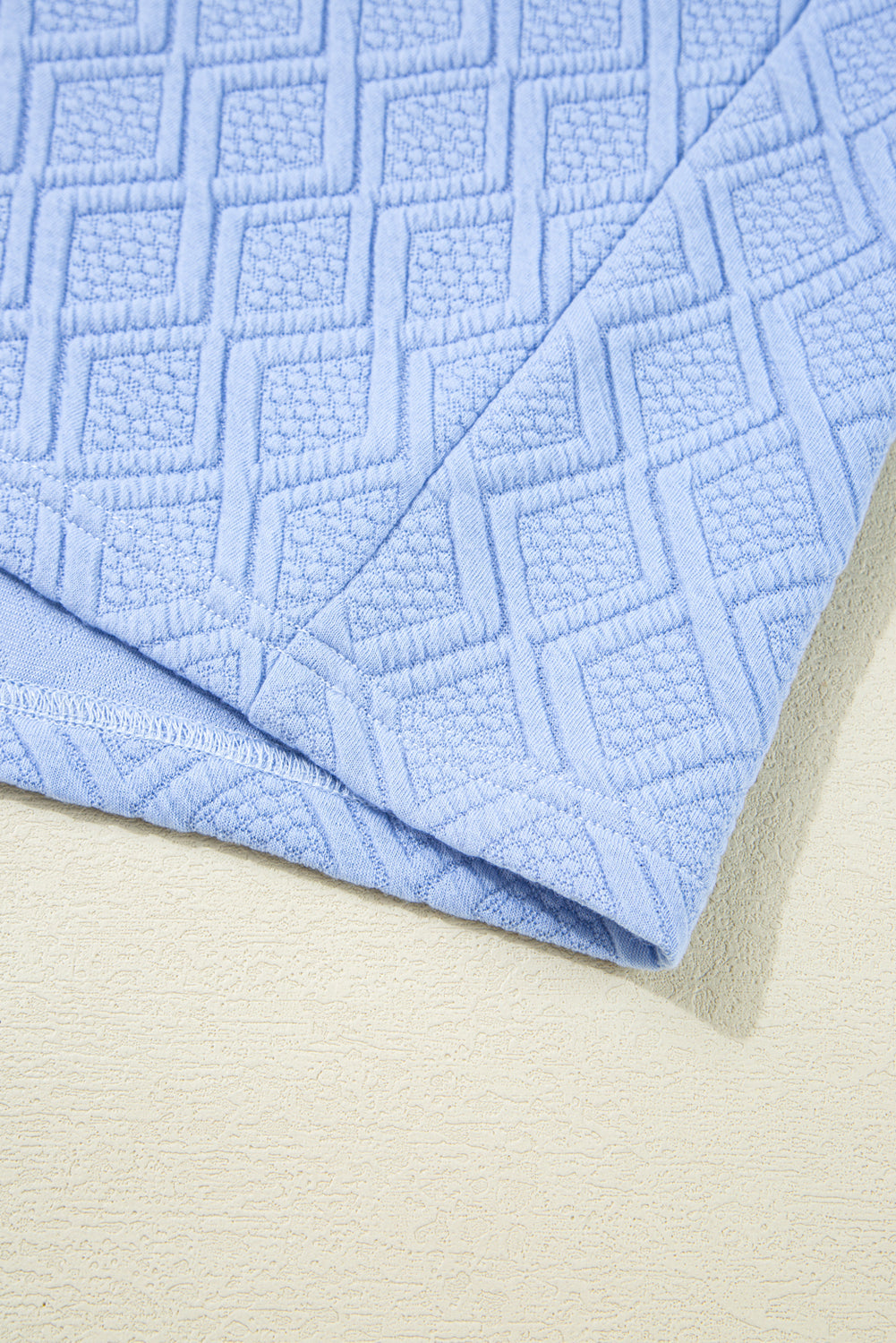 Beau Blue Striped Pop of Color Collared Checkered Textured Plus Size Dress