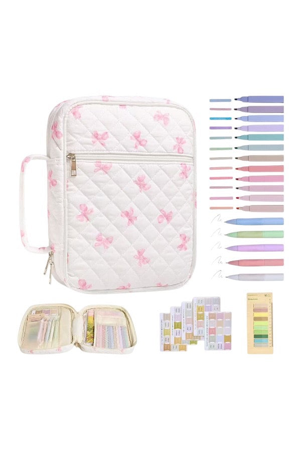 SC - ETA 9/2 - Elise Pink Bow Bible Cover