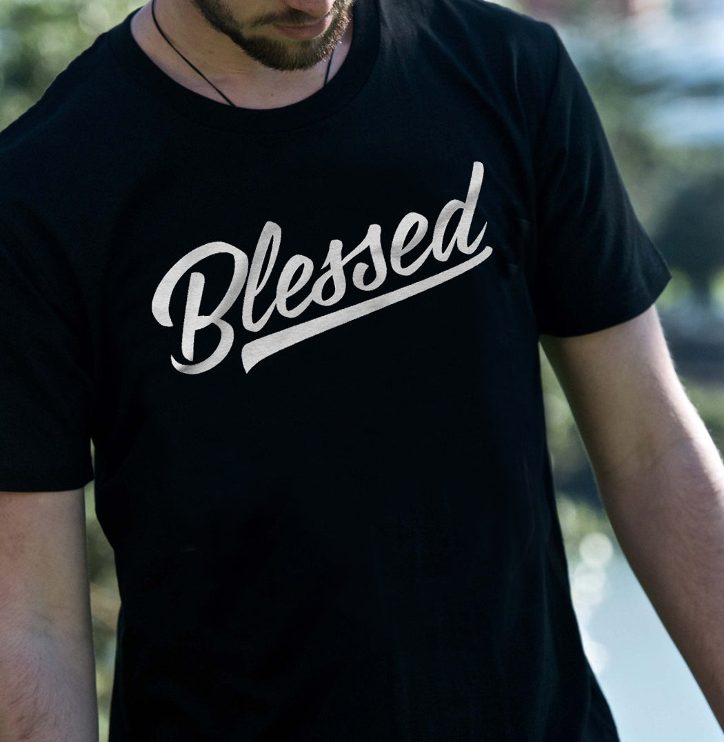 Blessed Script Calligraphy T-Shirt