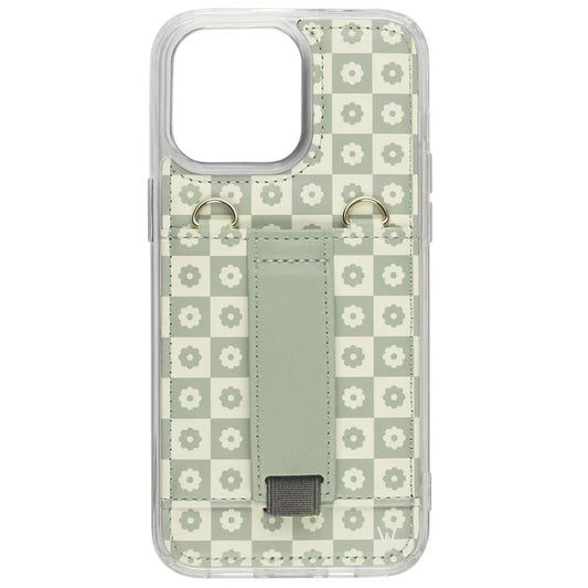 Blooming Check Purse Case