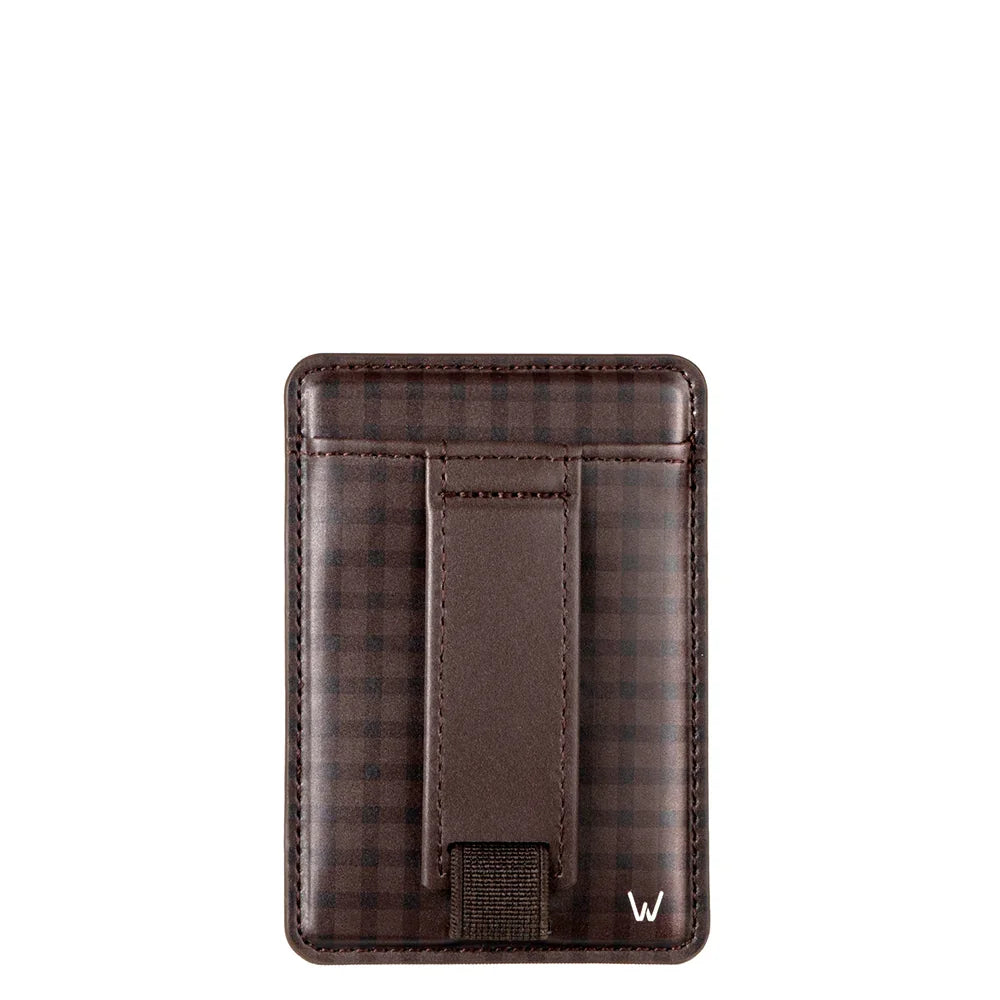 Cafe Gingham Magnetic Wallet