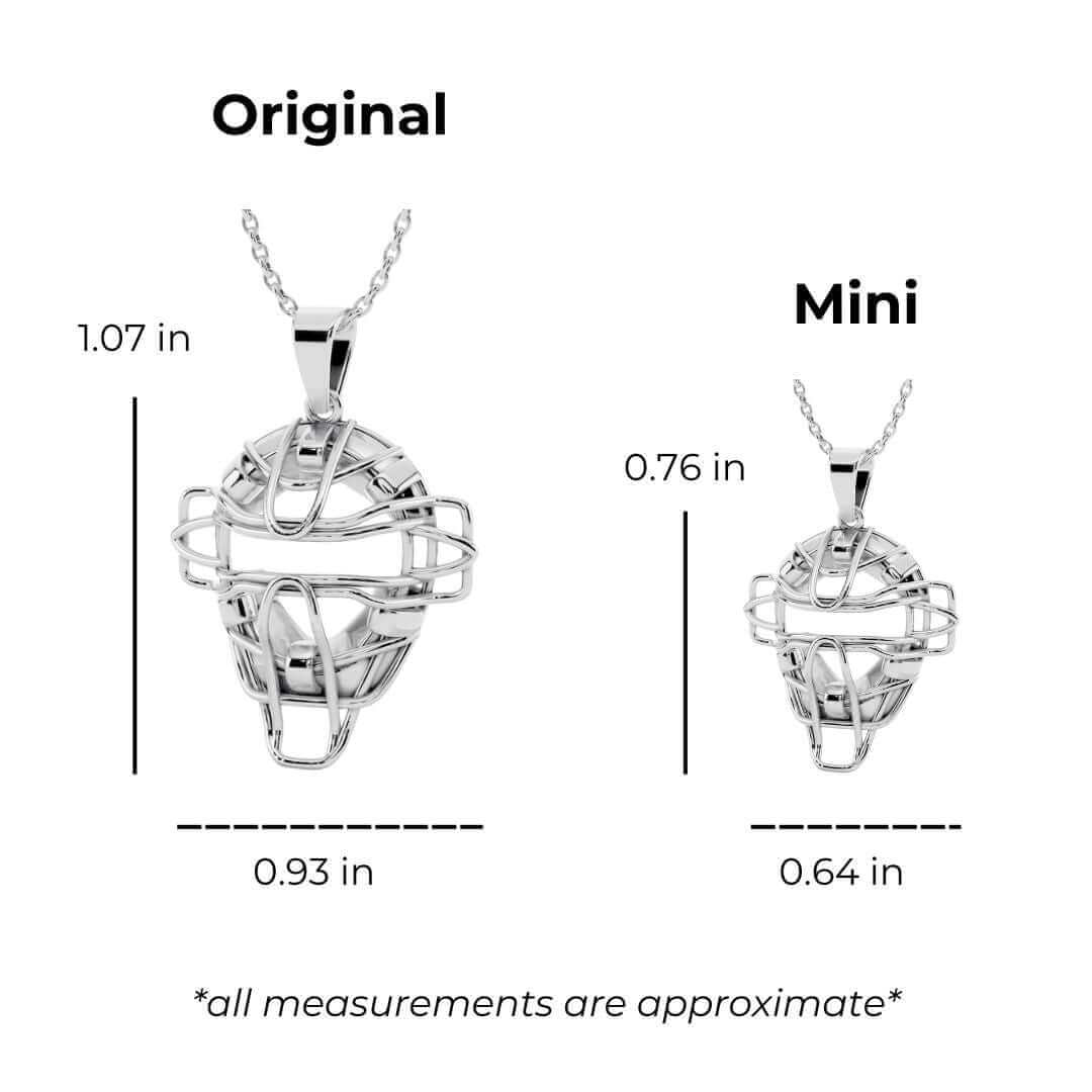 Baseball Catchers Mask Necklace | Stainless Steel