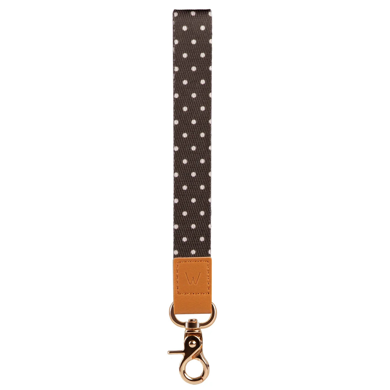 Cocoa Dot Wrist Lanyard