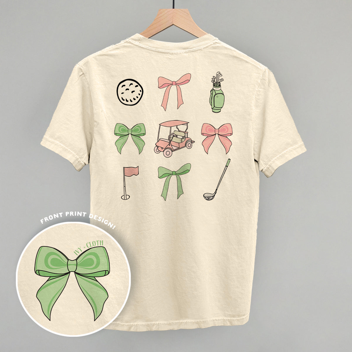 Pink & Green Golf Doodles (Back Print)