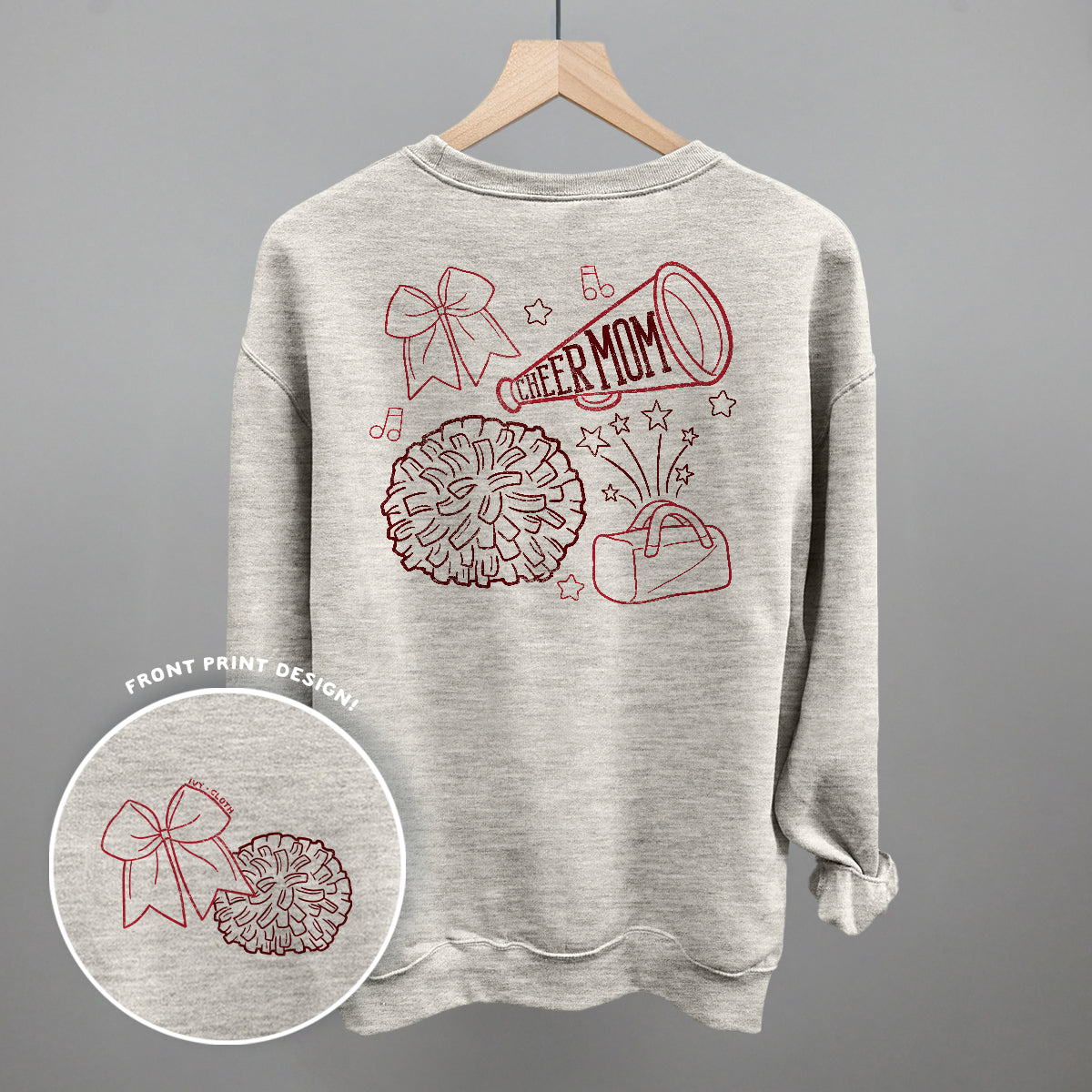 Cheer Mom Doodle (Back Print)