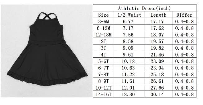 Girls Team Spirit Athletic Dress