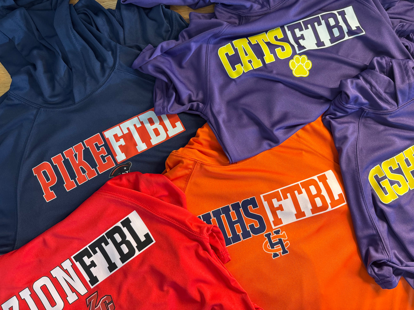 Adult Mascot Football Hoodie - FTBL