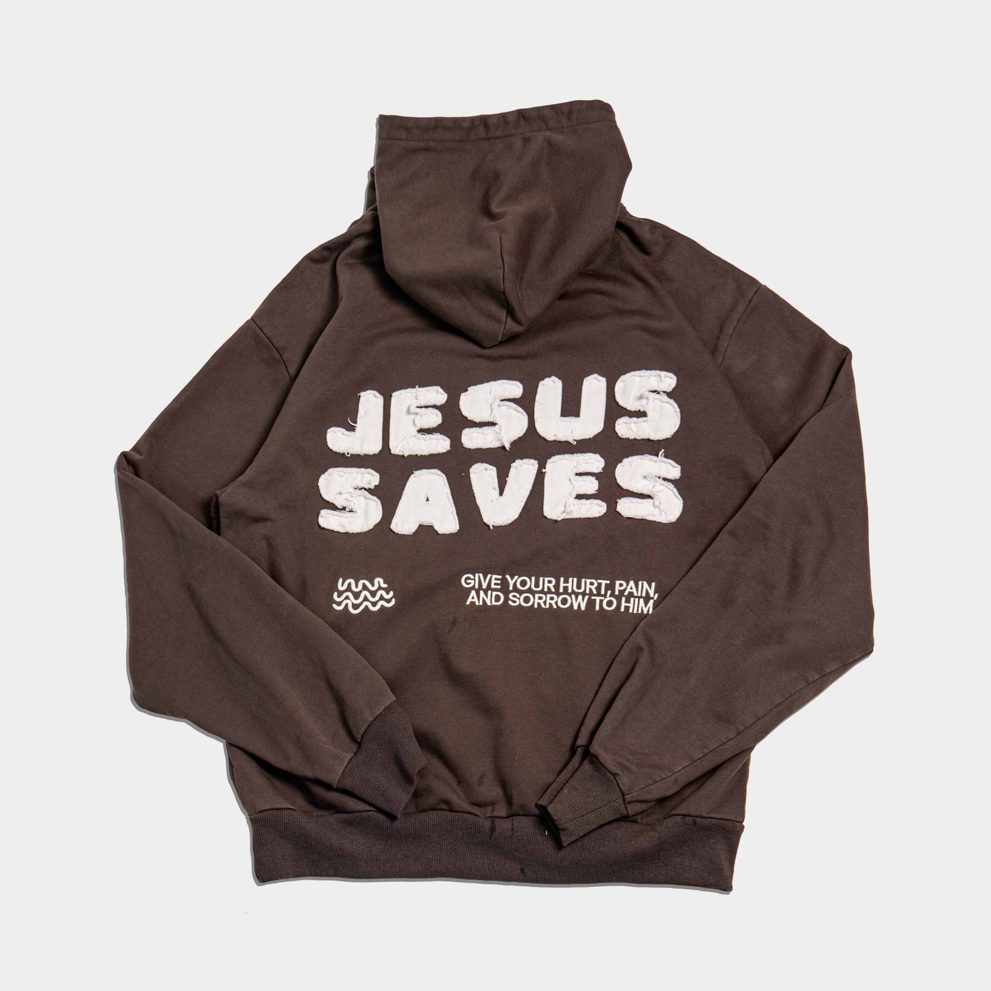 Jesus Saves Heavy Cut & Sew Hoodie