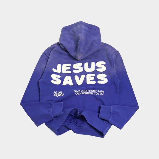Jesus Saves Heavy Cut & Sew Hoodie
