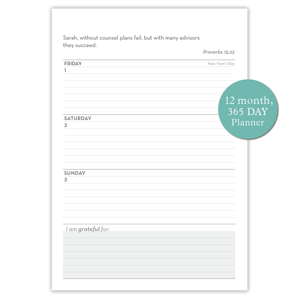 Betsy Floral (Planner) by Jennifer Ashley