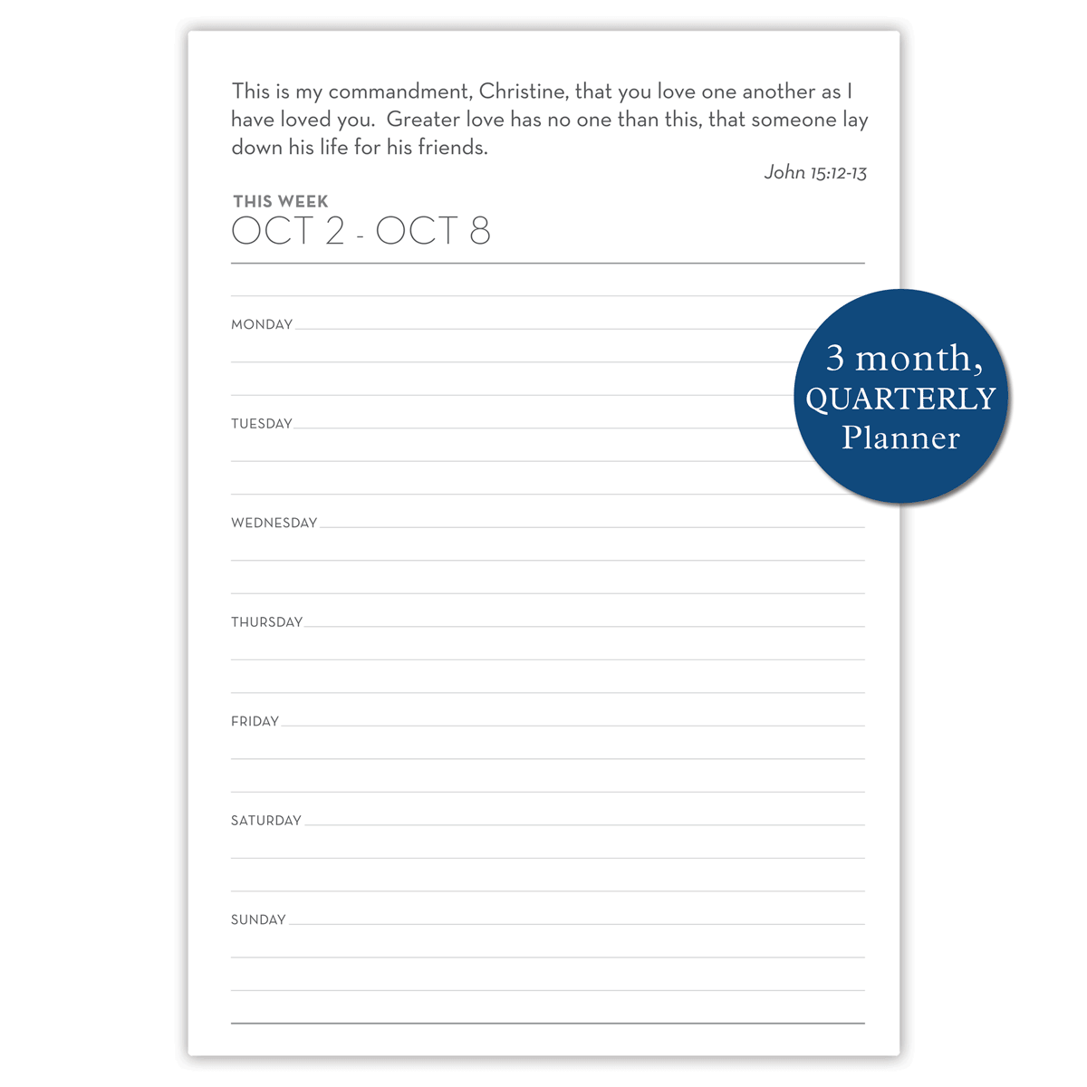 Betsy Floral (Planner) by Jennifer Ashley