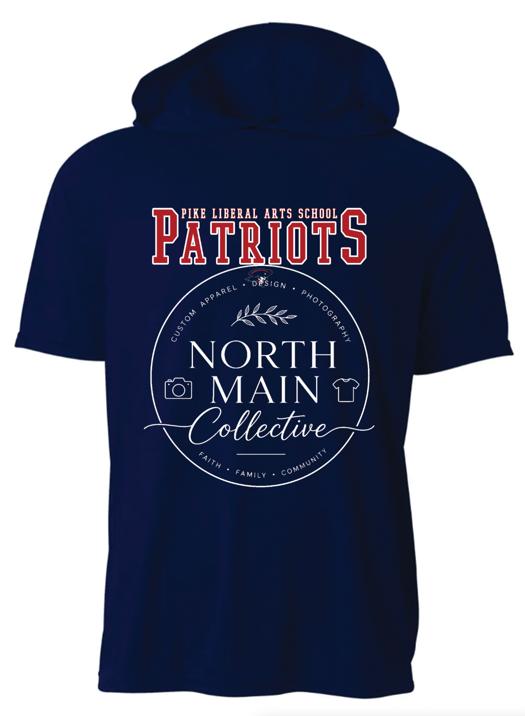 School Spirit Performance Hooded Tee - Youth & Adult
