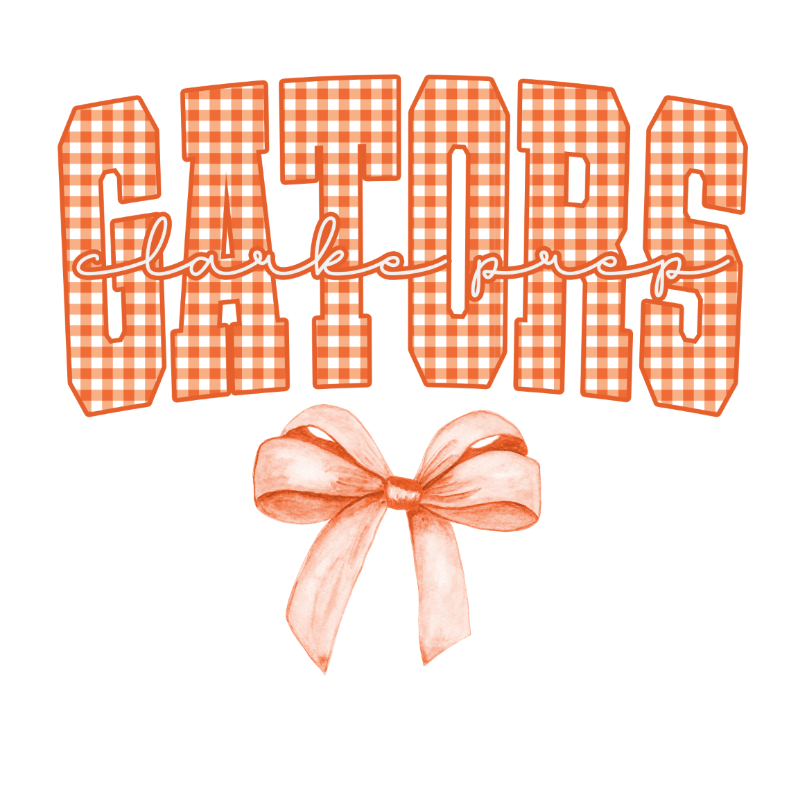 Clarke Prep Gators Coquette Bow Sweatshirt 🎀 Youth & Adult Sizes