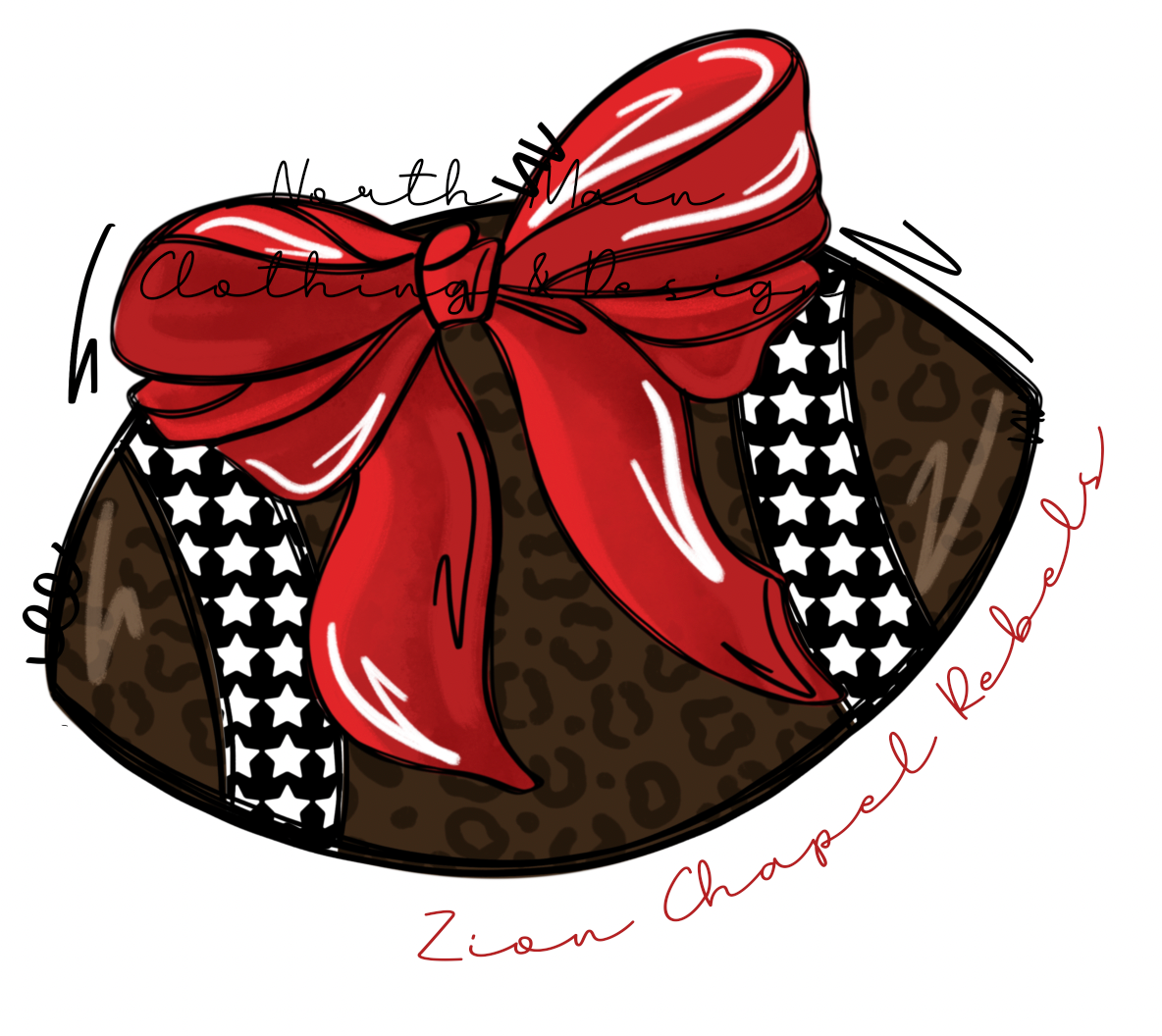 🎀 🏈 Football Bow Mascot - Adult