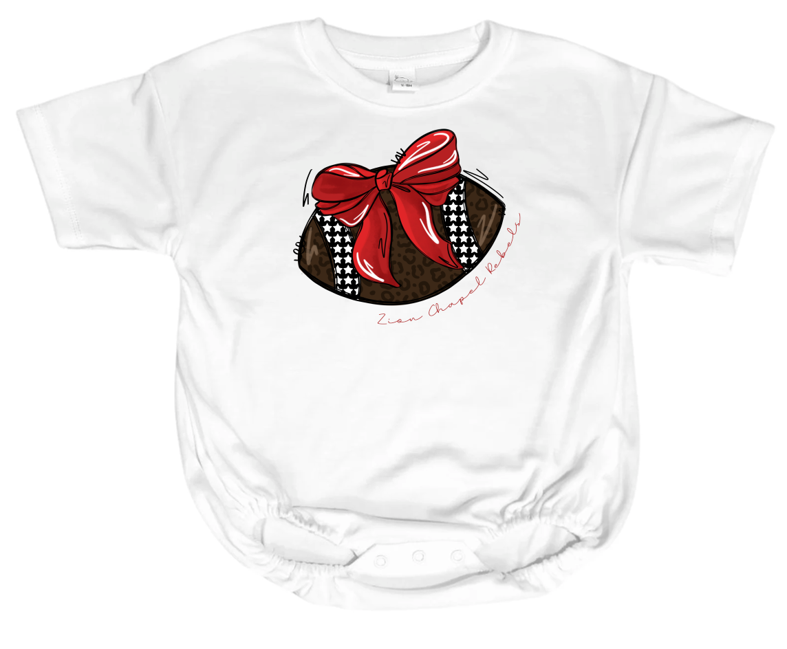 🎀 🏈 Football Bow Mascot - Toddler