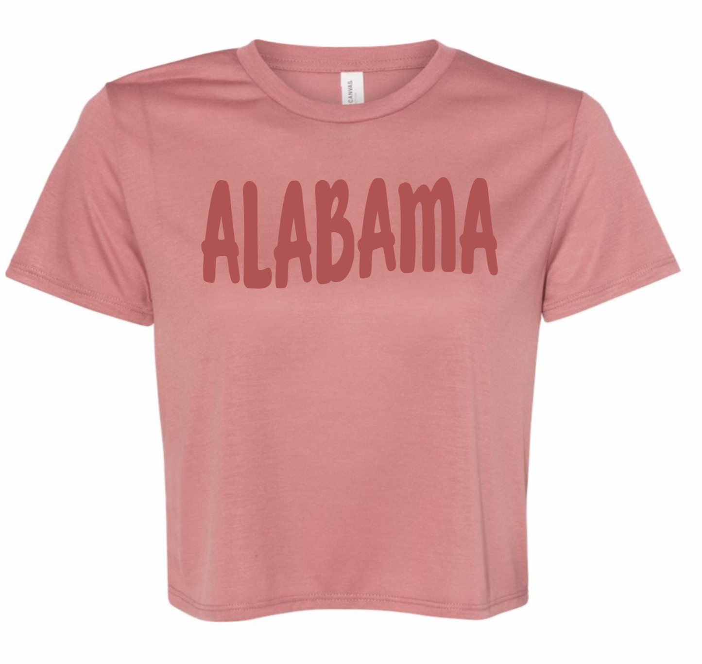 Alabama Bella Women’s Flowy Crop Tee - 8882