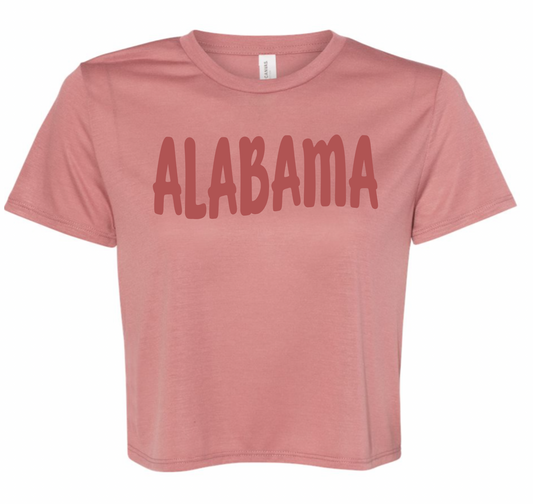 Alabama Bella Women’s Flowy Crop Tee - 8882
