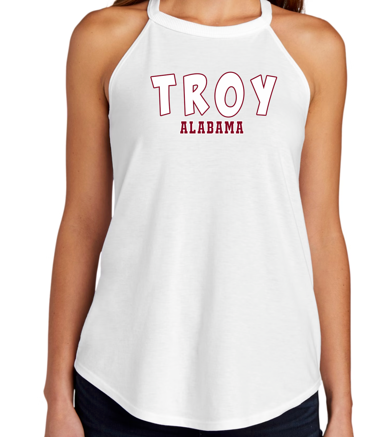 Troy Alabama - district made women's perfect tri-rocker tank - dt137l