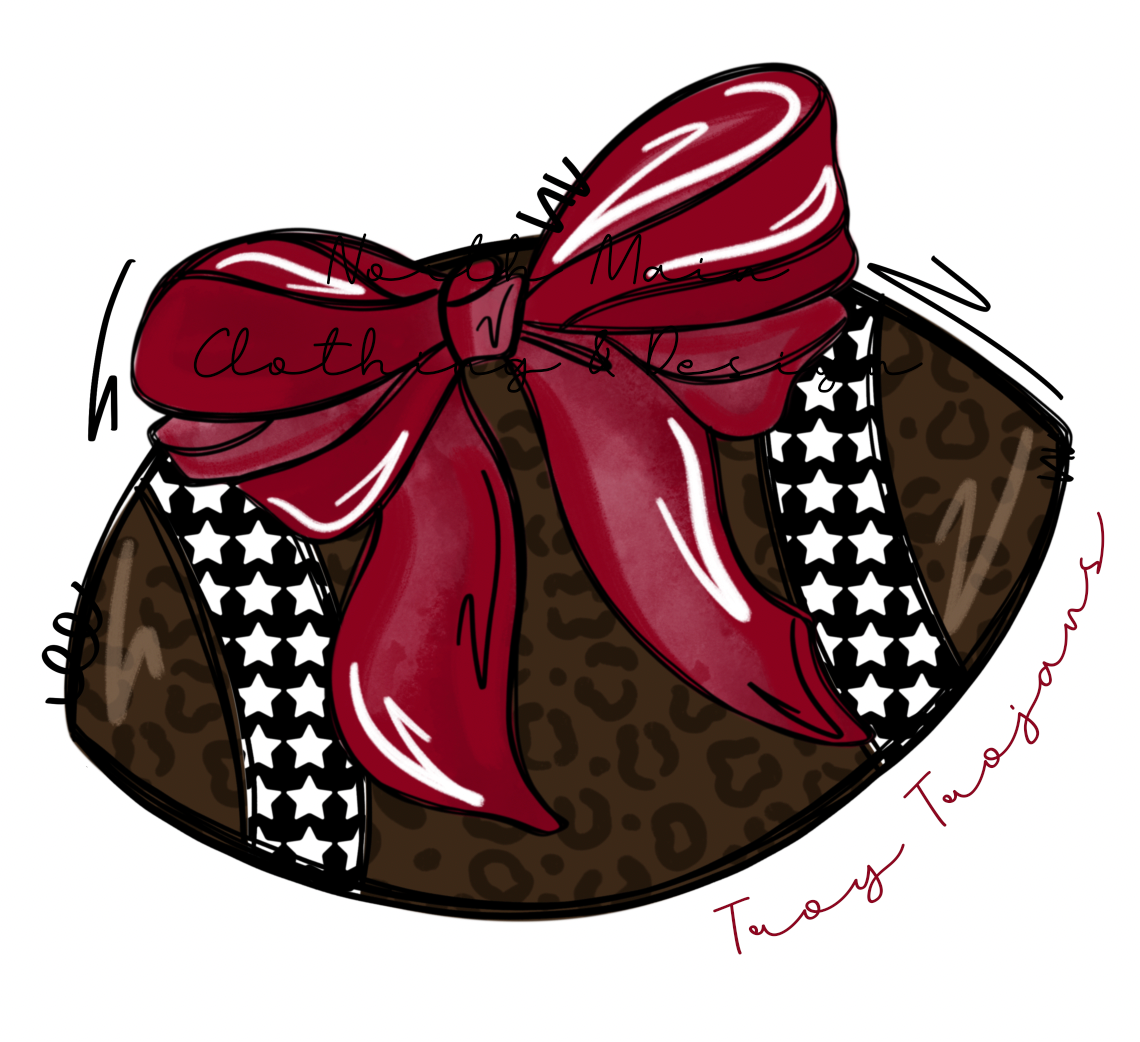 🎀 🏈 Football Bow Mascot - Adult