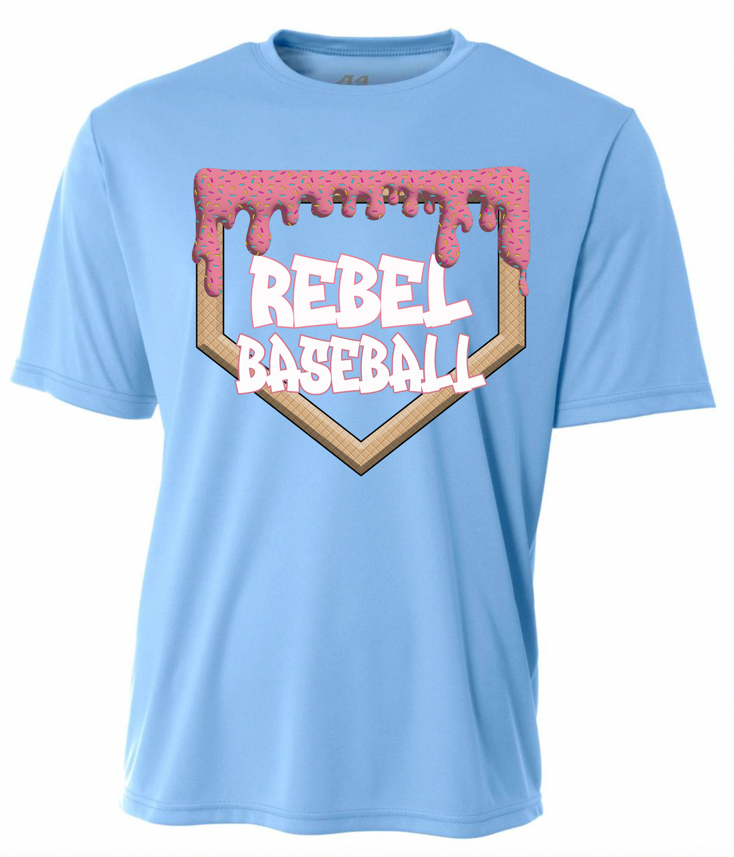 Rebel Baseball Drip Jersey Tee