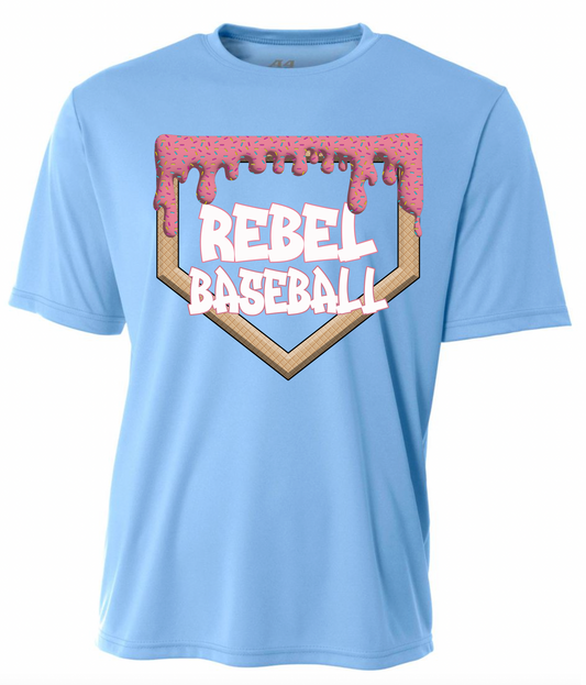 Rebel Baseball Drip Jersey Tee