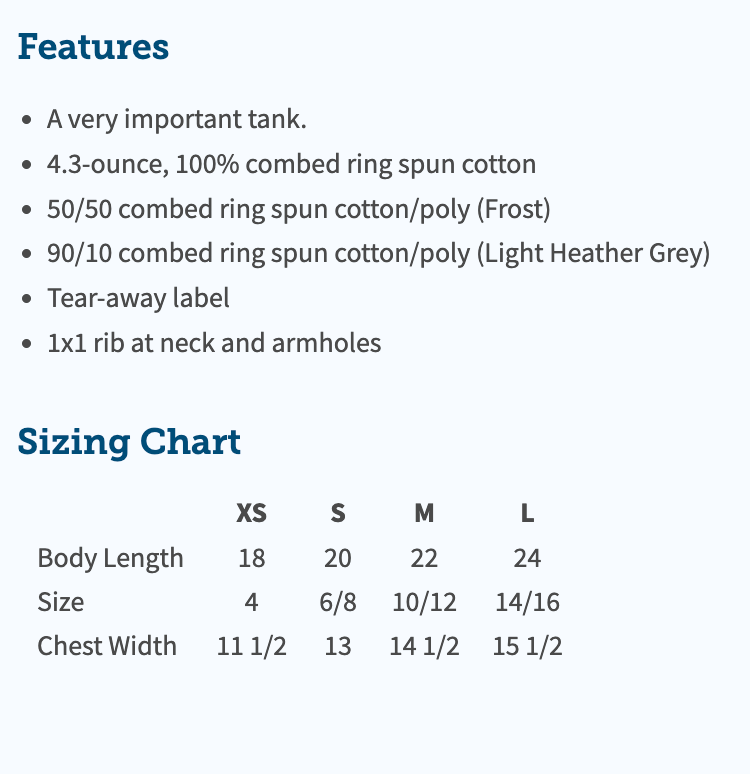 Youth Tank - lowercase a