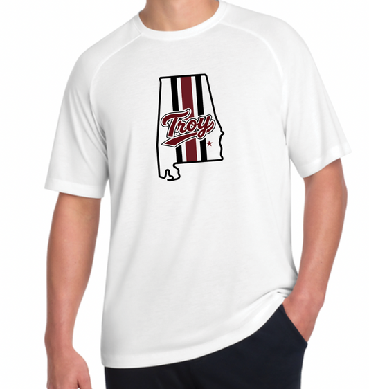 Troy State Outline - ST400 white