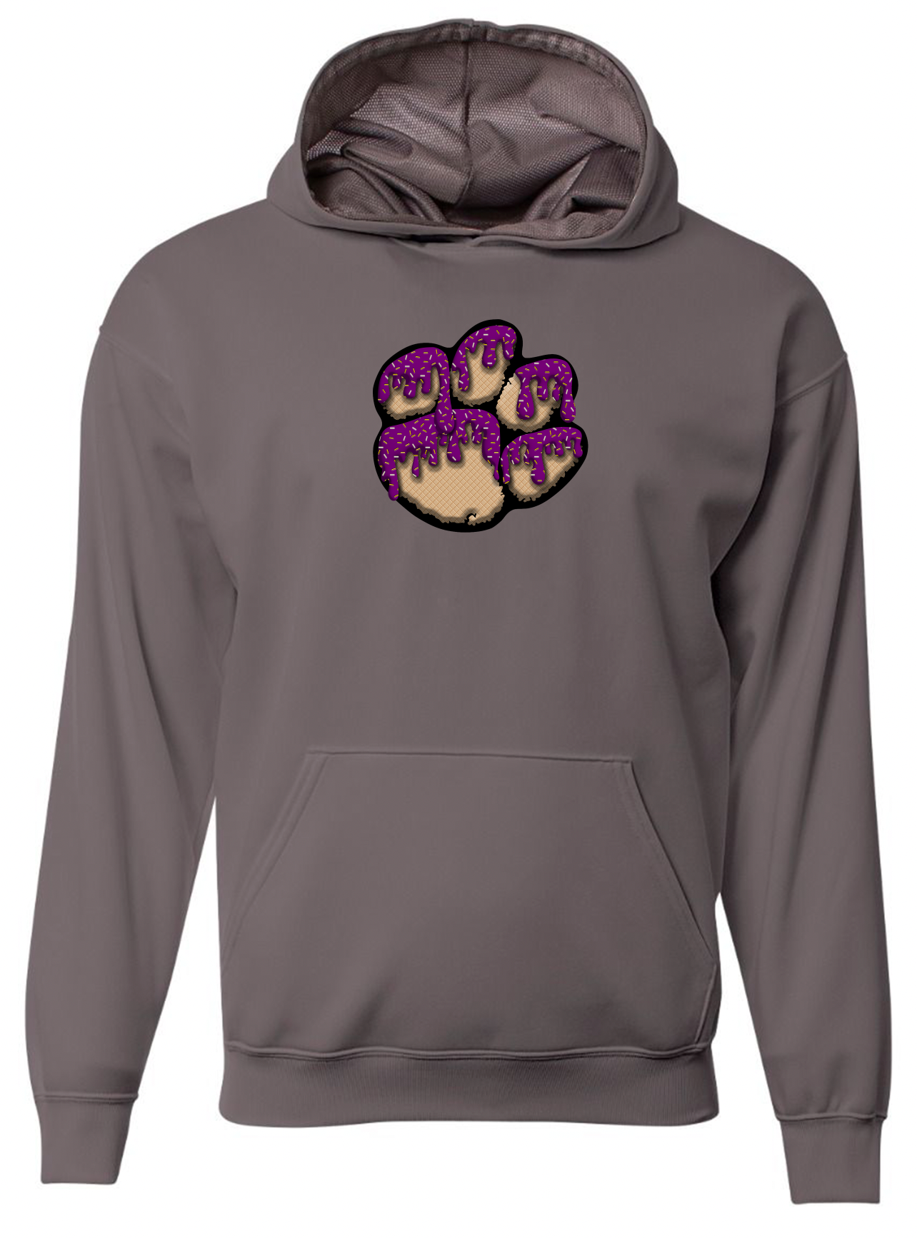 Paw Print Drip A4 Fleece Hoodie (Youth & Adult)