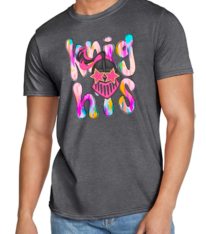 Knights Tie-Die Star Mascot - Adult