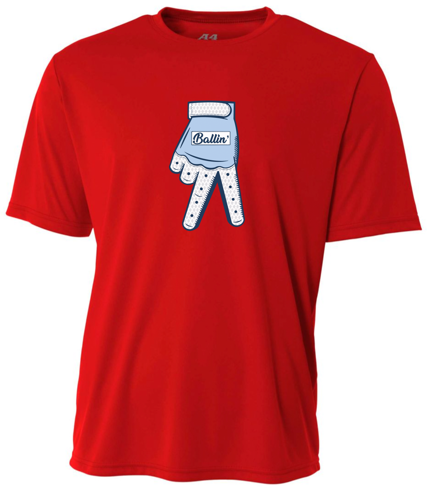 Ballin' Short Sleeve Performance Tshirt (no hood)