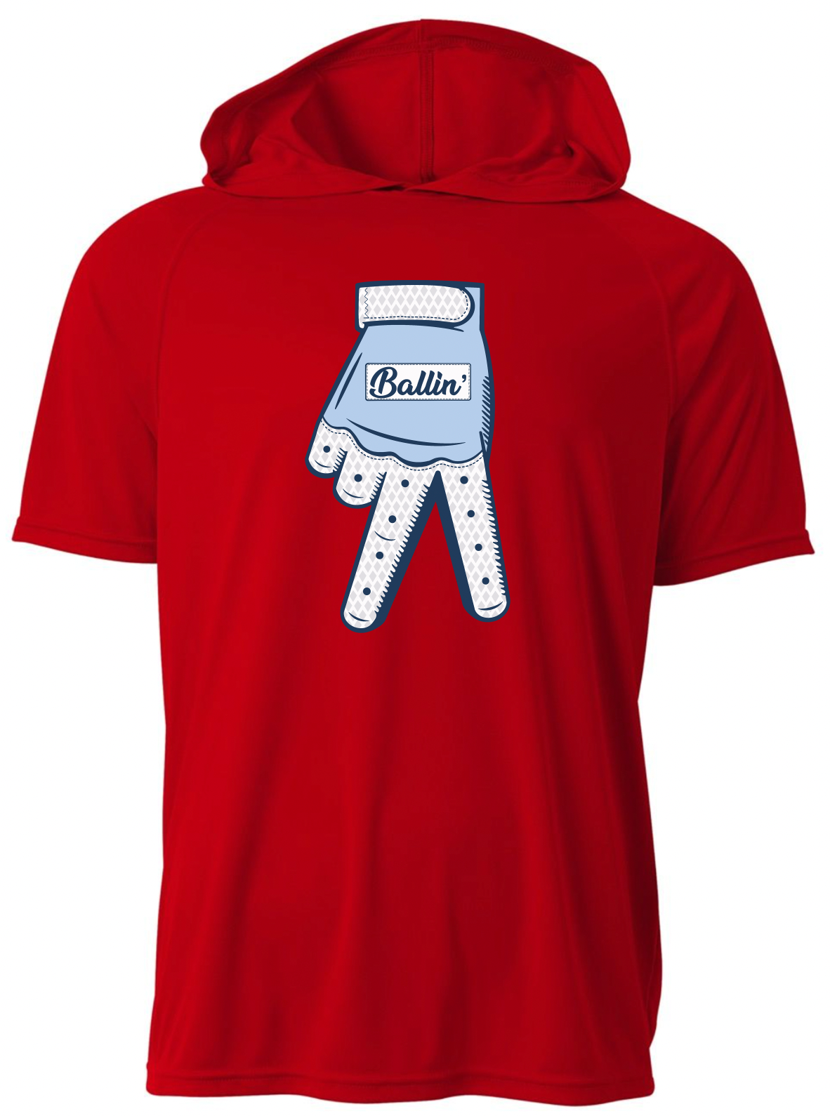 Ballin' Short Sleeve Performance Hoodie (Youth)