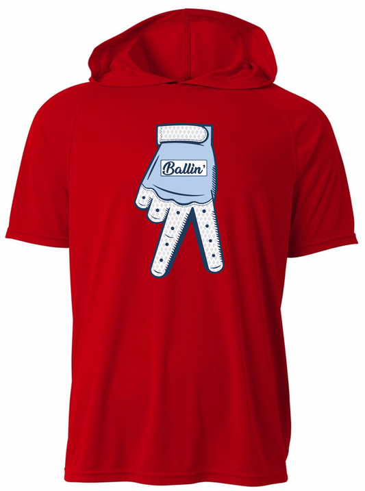 Ballin' Short Sleeve Performance Hoodie (Youth)